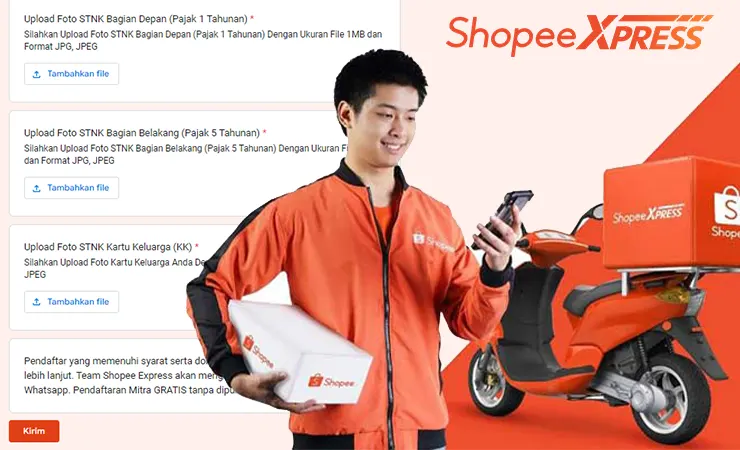 Cara Daftar Kurir Shopee Express