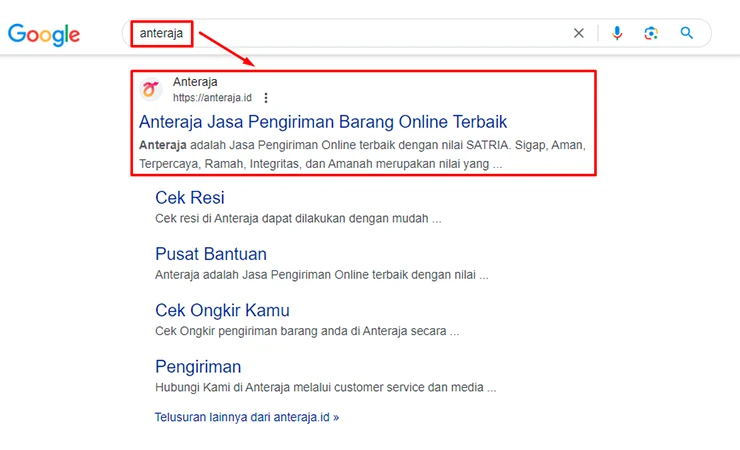 Kunjungi Website Anteraja