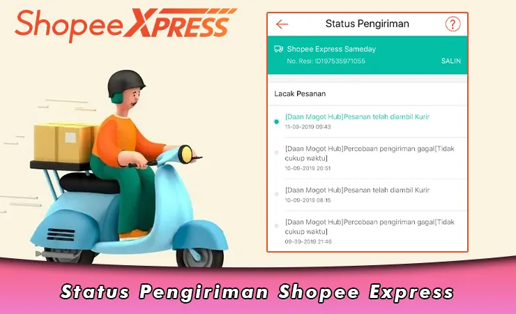 Status Pengiriman Shopee Express
