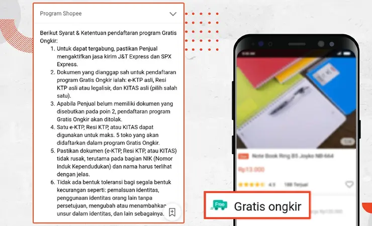 Syarat Bergabung Gratis Ongkir Shopee Untuk Penjual