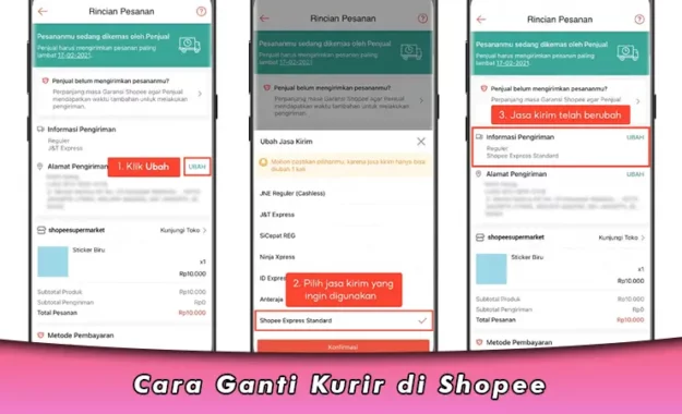 Cara Ganti Kurir di Shopee Bagi Penjual dan Pembeli