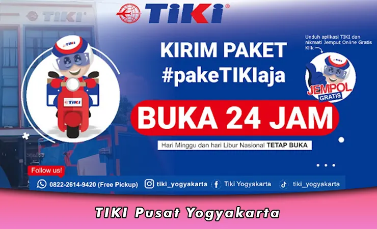 TIKI Pusat Yogyakarta, Alamat, Nomor Telepon dan Jam Buka