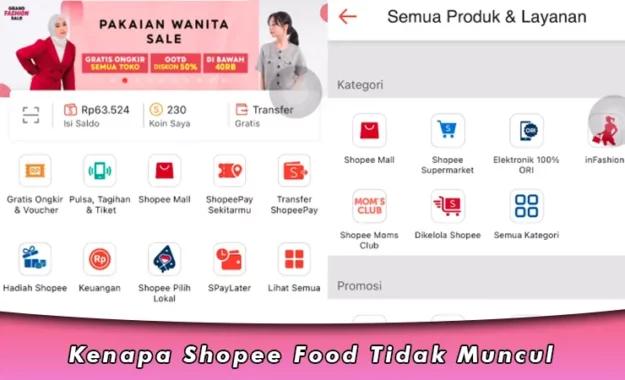 Kenapa Shopee Food Tidak Muncul