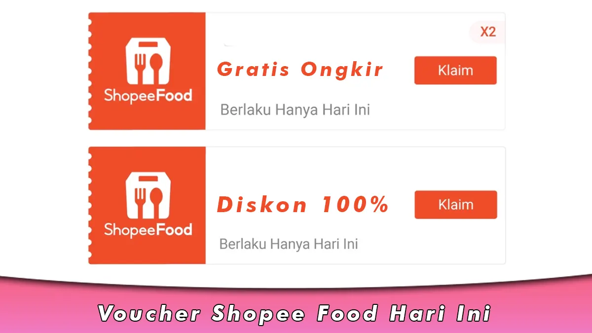 Voucher Shopee Food Hari Ini Diskon 100% Gratis Ongkir