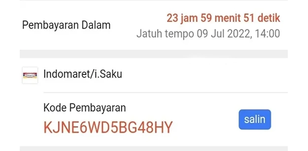 Kode Pembayaran Shopee di Indomaret ss