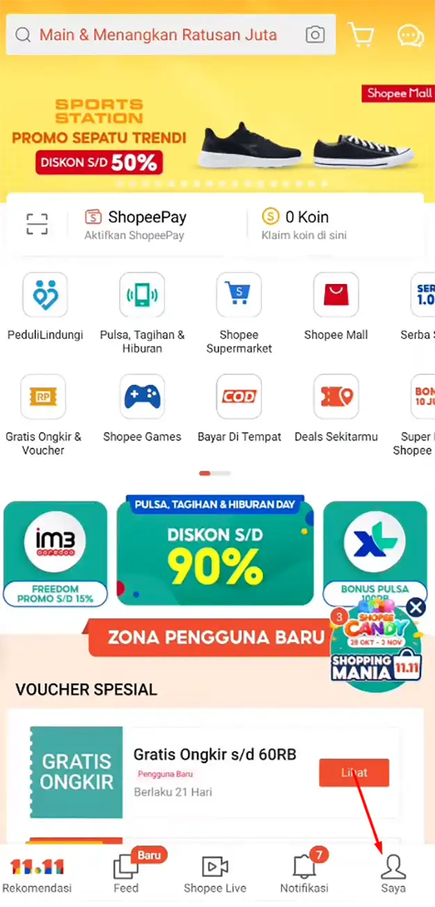 akun saya di shopee