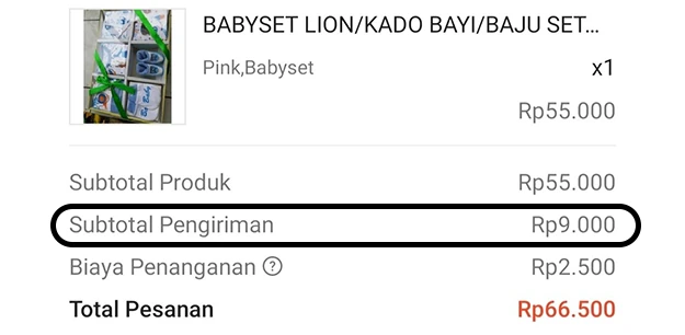 Apa Itu Subtotal Pengiriman di Shopee