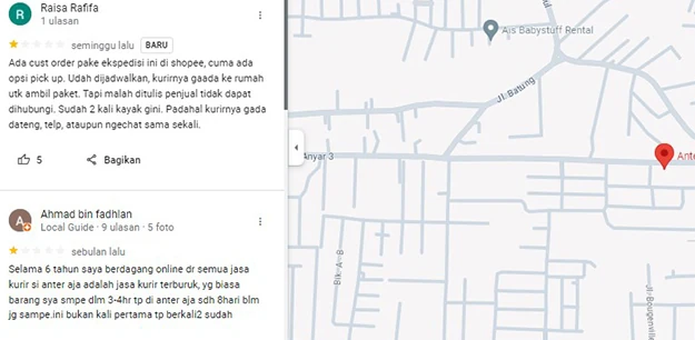 Ulasan Pelanggan Agen Anteraja Banjarbaru